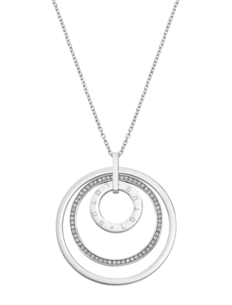 Collier Sautoir Lotus triple cercle