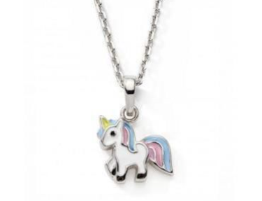 Collier avec pendentif licorne en argent