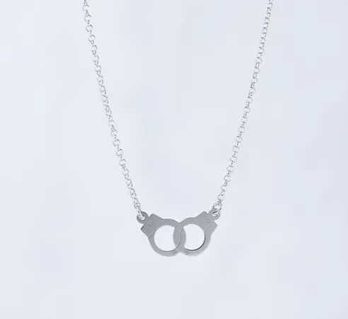 Collier menottes en argent