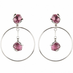 Boucles d’Oreilles pendantes Andréa Marazzini violette