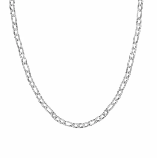 Collier Lineargent alternée 1+3 avec oxydes de zirconium