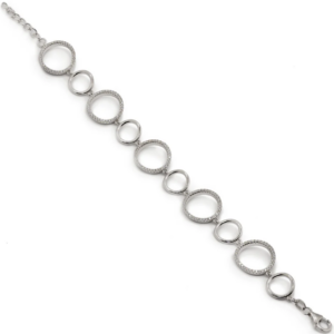 Bracelet LineArgent Cercles et Oxydes