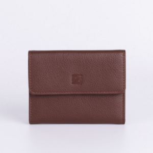 Portefeuille Zevento marron foncé