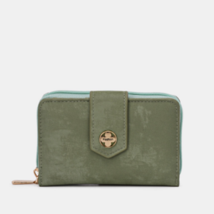 Portefeuille en synthétique vert d’eau