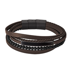 Bracelet Lotus multiliens marron