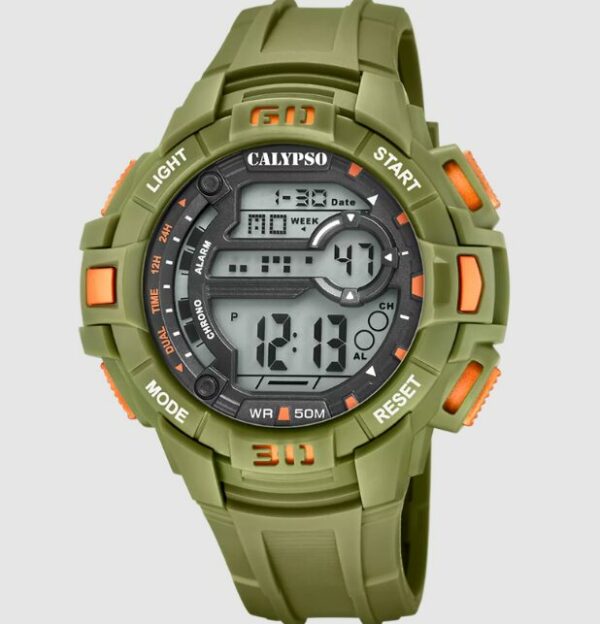 Montre Calypso Kaki numérique