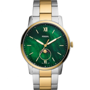 Montre Fossil vert/bicolore