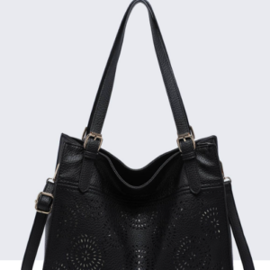 Sac épaule Hobo noir/doré