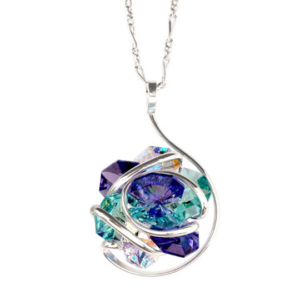 Collier Andréa Marazzini fleur bleu
