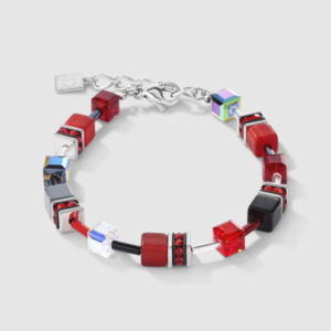 Bracelet GeoCUBE Coeur de Lion rouge/noir