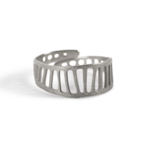 Bague Maka Dama Escala plaqué argent