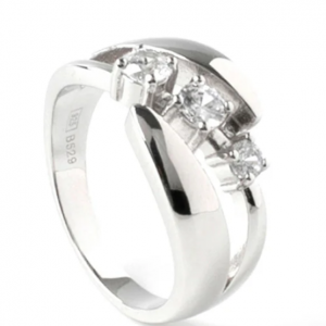 Bague criconitas argent -  Line Argent
