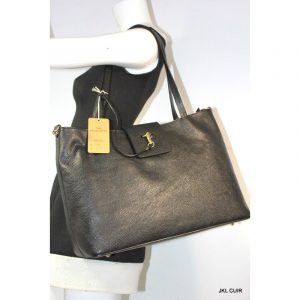 Grand Sac à main en cuir grainé