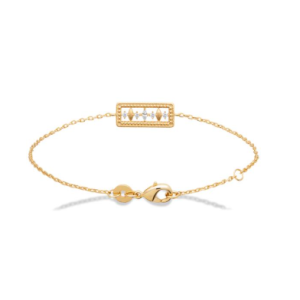 Bracelet plaqué or avec avec détails