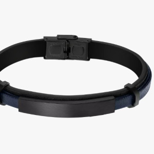 Bracelet Homme Lotus Acier Bleu