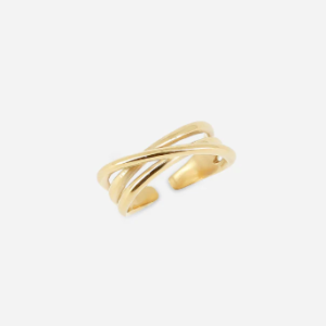Bague Tidja Acier Doré, Zag Bijoux