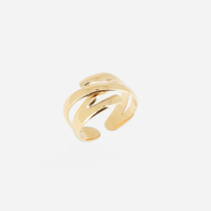 Bague Zeste Acier Doré, Zag Bijoux