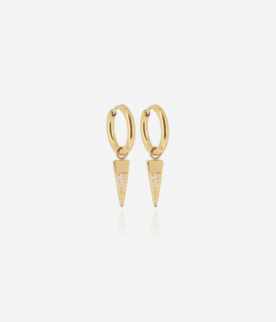 Boucles d&rsquo;oreilles Maipu, Acier Doré Zag Bijoux