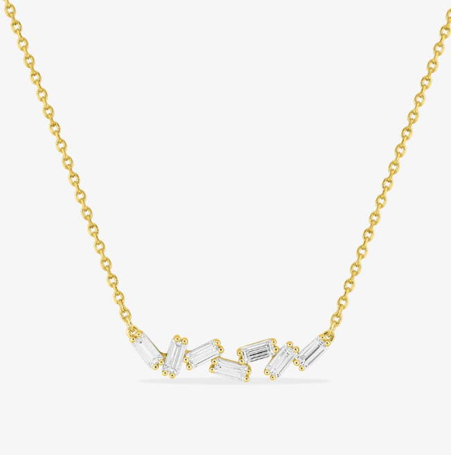 Collier Femme Miroir Twist Doré