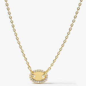 Collier Femme Café Lumière Doré