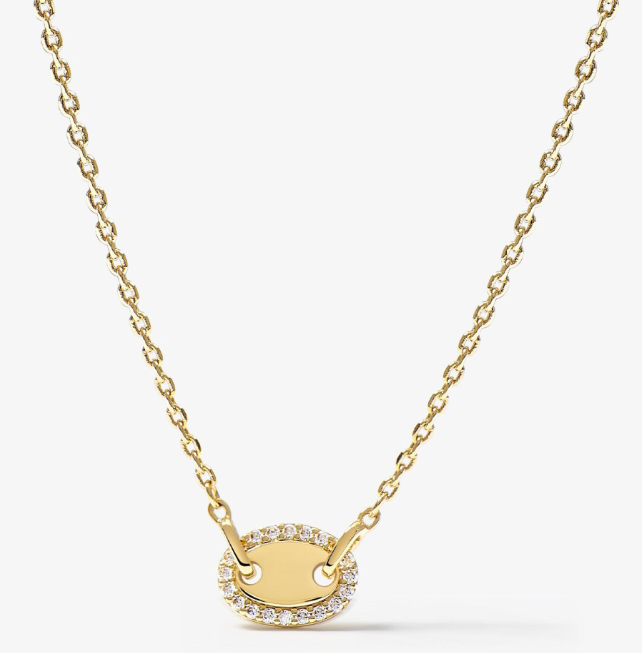 Collier Femme Café Lumière Doré