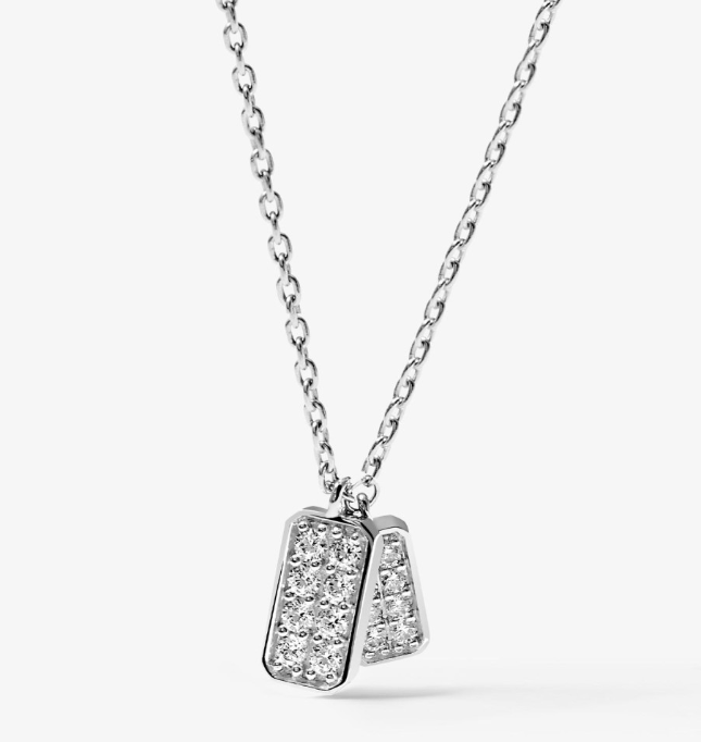 Collier Femme Les Pavés Argent