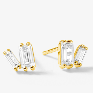 Boucles d&rsquo;oreilles Miroir Twist Dorées