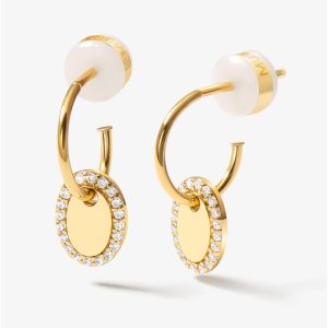 Boucles d'oreilles Café Lumière Doré