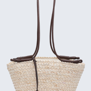 Sac panier épaule en tressage végétal
