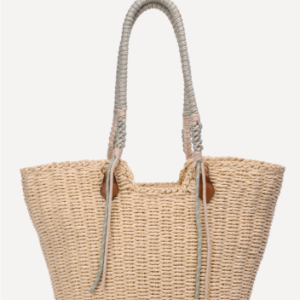 Sac à main épaule tressé en paille de papier