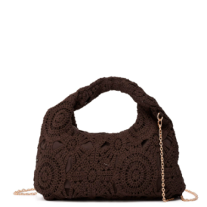 Sac bandoulière en coton crocheté