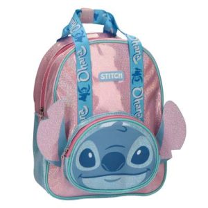 Sac à dos enfant, stitch brillant en simili-cuir