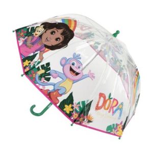 Parapluie transparent Dora l&rsquo;Exploratrice